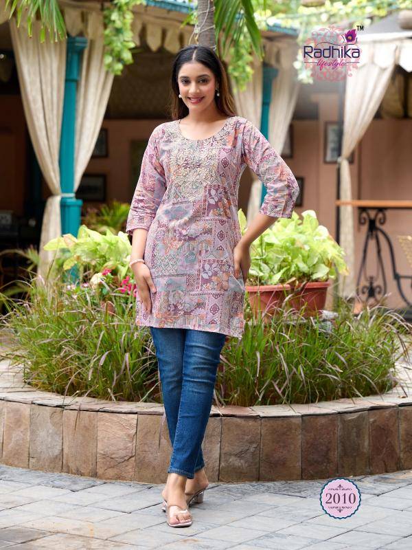 Radhika lifestyle summer shine vol 2 south indian kurti design