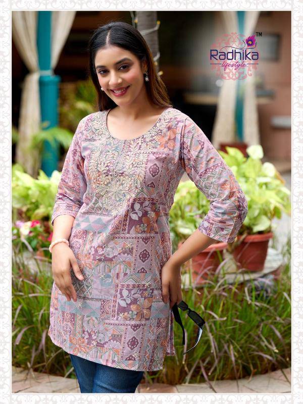 Radhika lifestyle summer shine vol 2 south indian kurti design