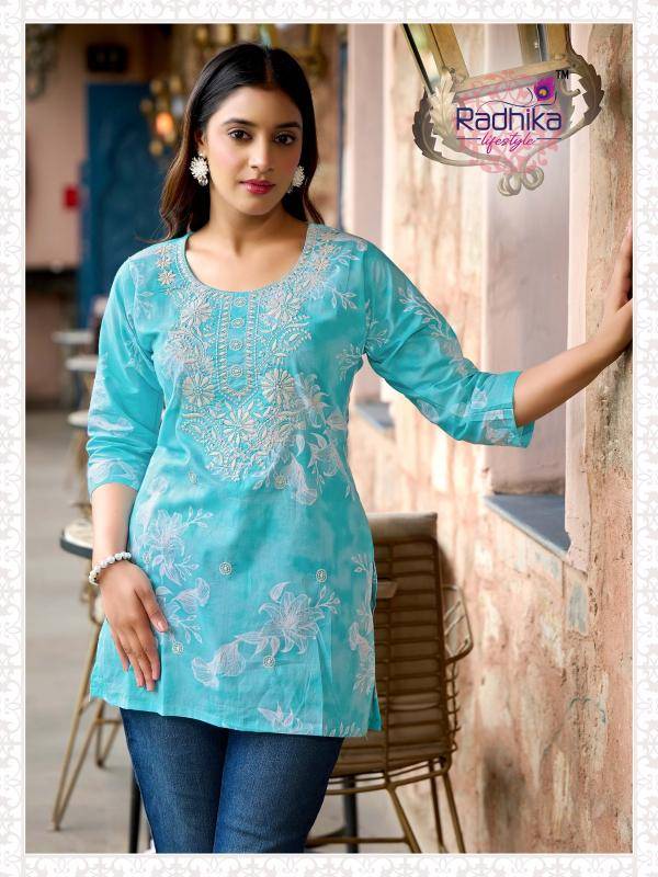 Radhika lifestyle summer shine vol 2 south indian kurti design