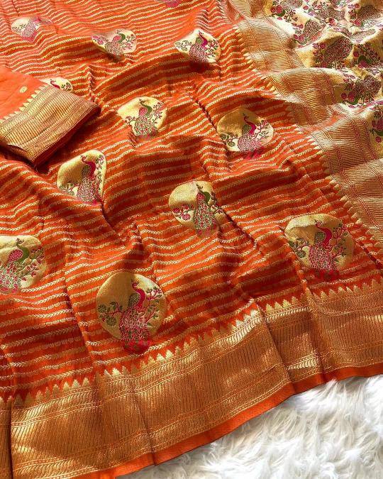 Akshara soft rajwadi pashmina silk Indian Saree Manufacturers