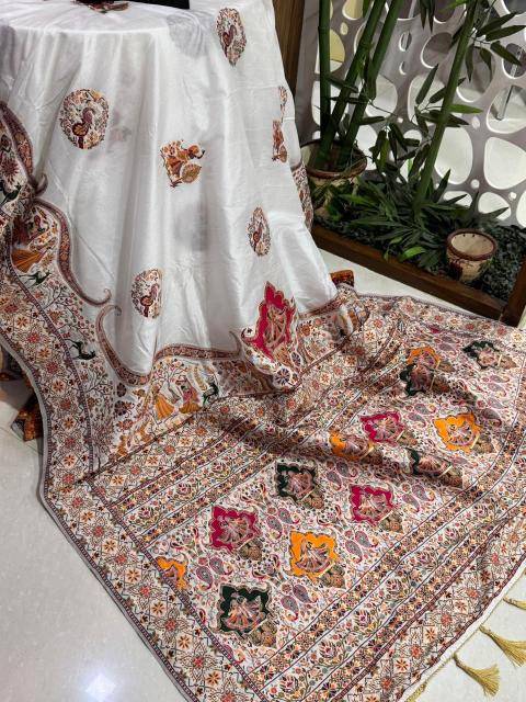 Akshara pure khadi crepe silk Online Saree Wholesale