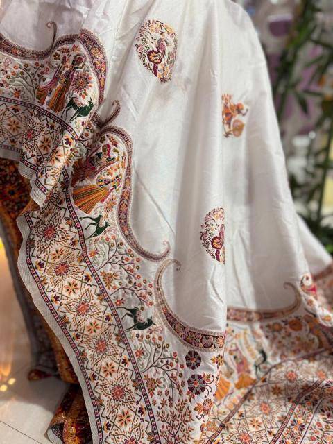 Akshara pure khadi crepe silk Online Saree Wholesale