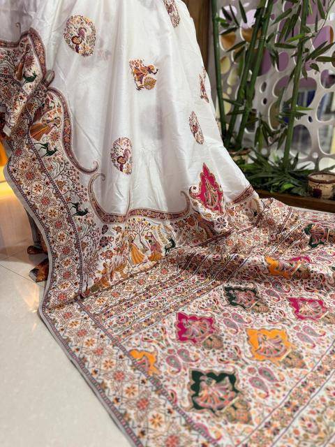 Akshara pure khadi crepe silk Online Saree Wholesale