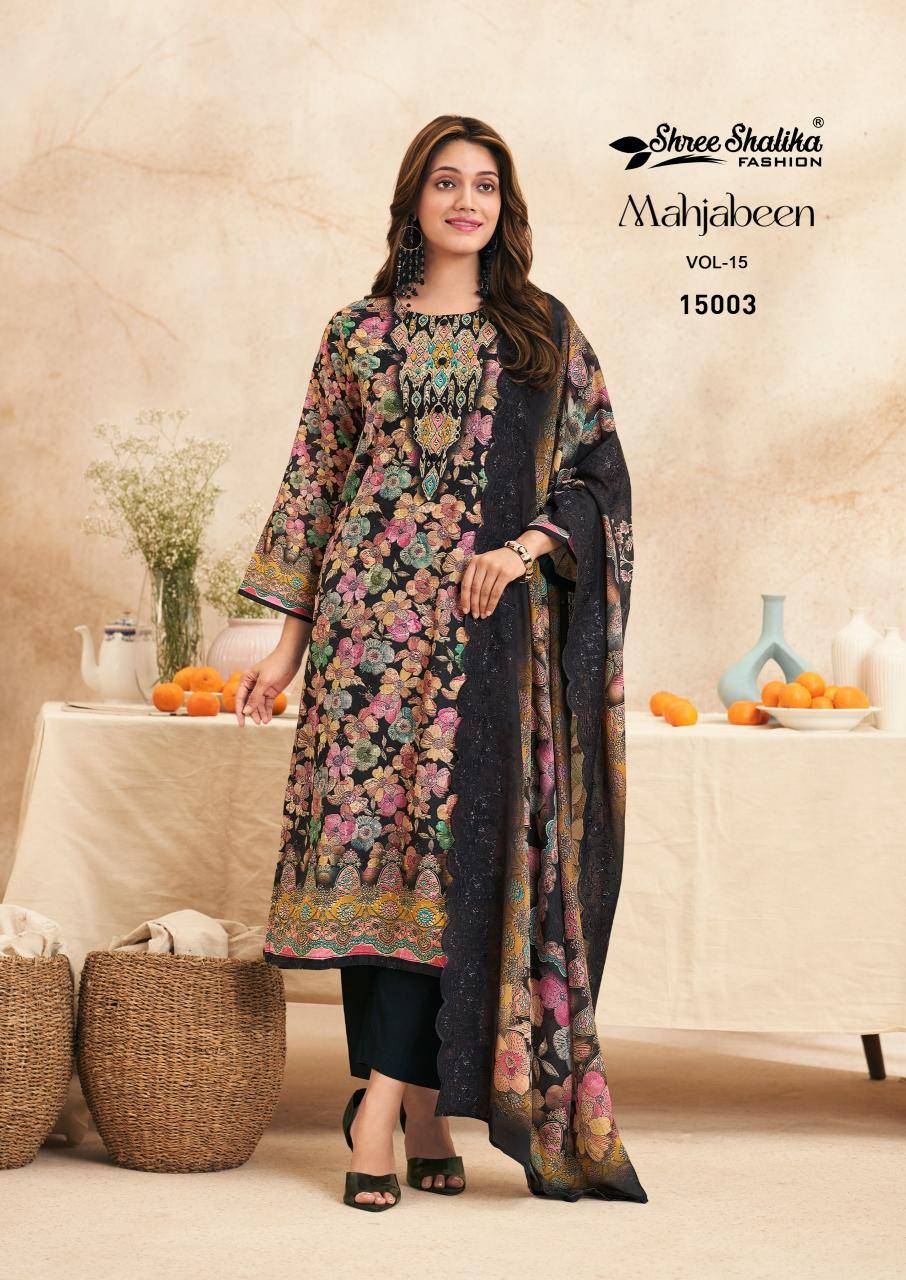 Shree salika mahjabeen vol 15 Unstitched dress material wholesale