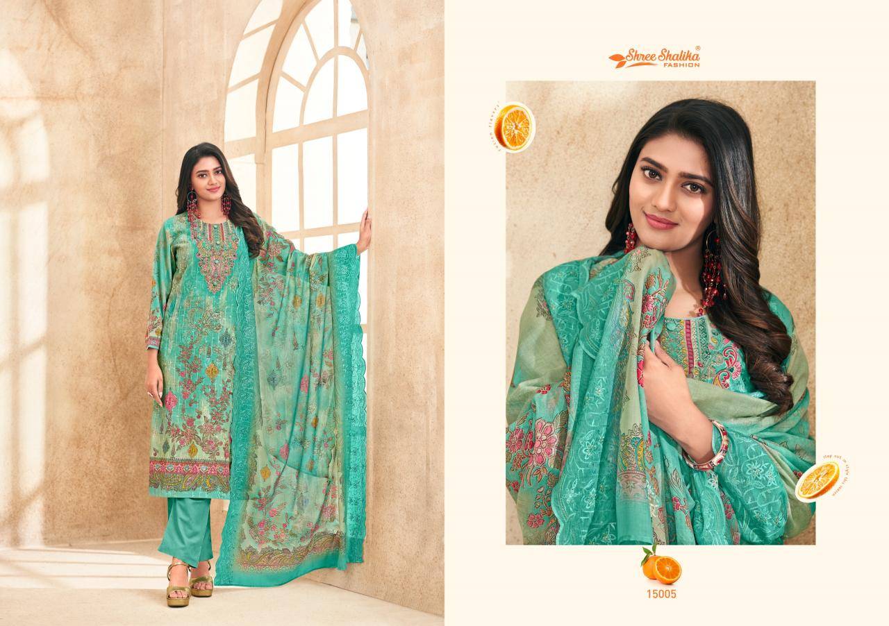 Shree salika mahjabeen vol 15 Unstitched dress material wholesale