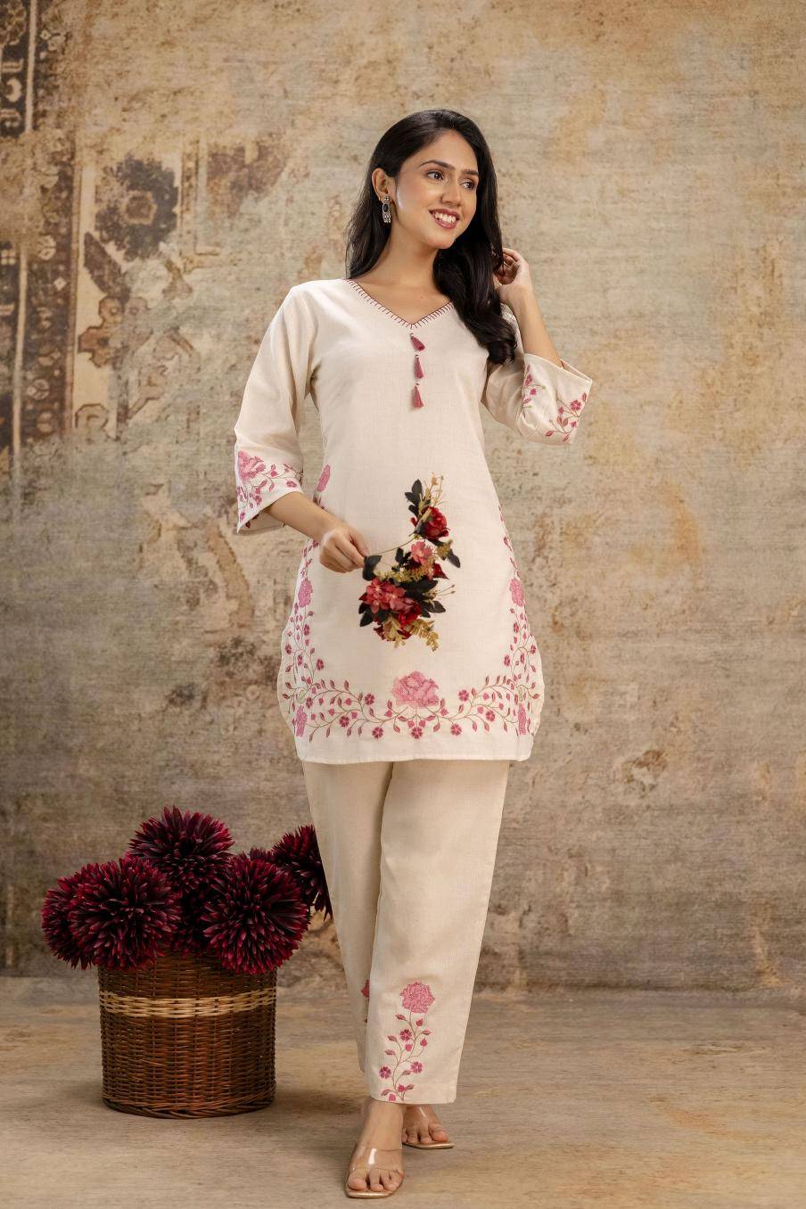 Karma cotton flex coord set indian cotton kurti