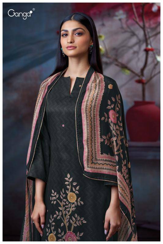 Ganga swaalina 3722 Indian dress material wholesale