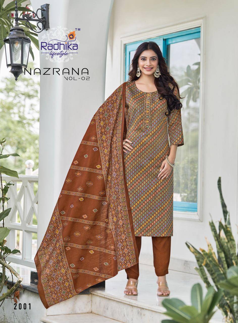 Radhika lifestyle nazrana vol 2 indian kurti wholesale uk