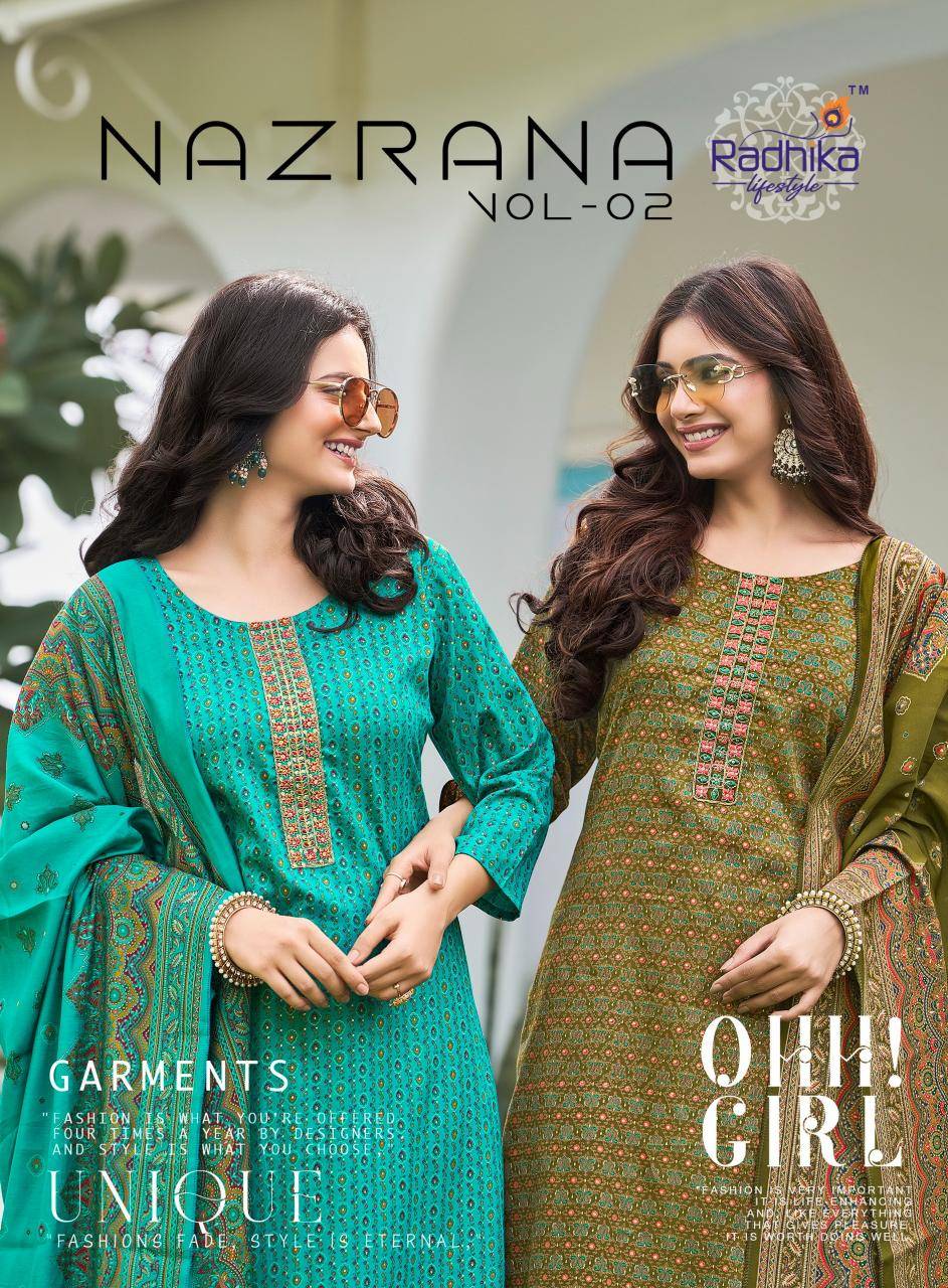 Radhika lifestyle nazrana vol 2 indian kurti wholesale uk