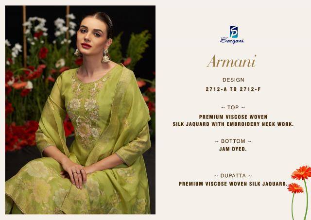 Sargam prints armani Dress material wholesale market in India