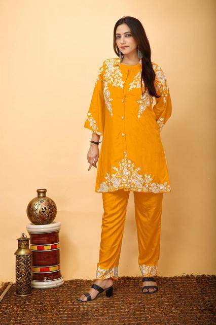 Shree salasar Mf present rayon coord set Wholesale Kurti manufacturers