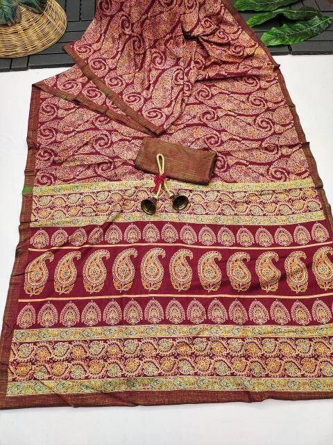 Akshara handloom silk azarak Latest saree wholesale market in Mumbai