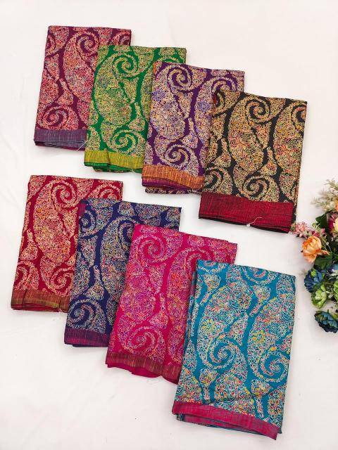 Akshara handloom silk azarak Latest saree wholesale market in Mumbai