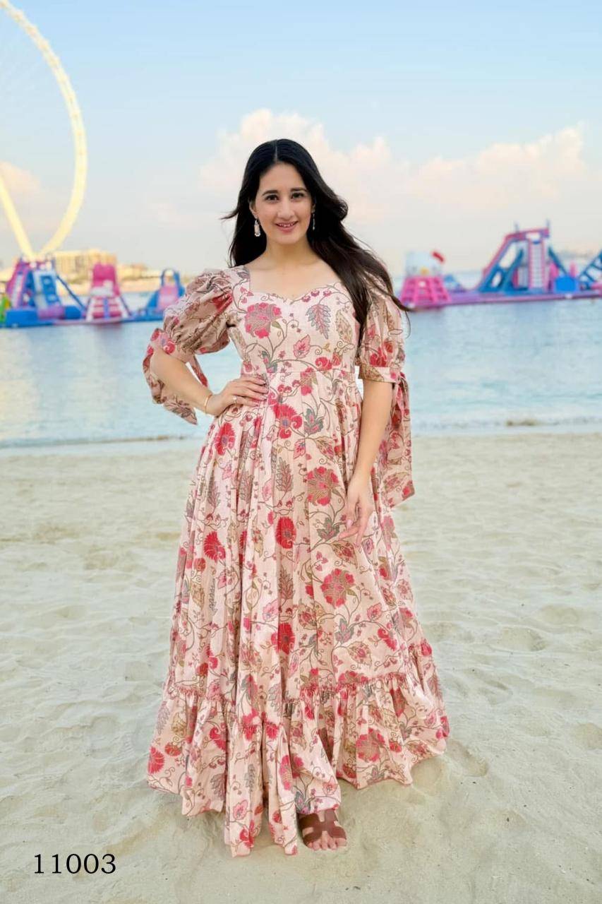 Clora vol 11 Gown Kurti exporters in Surat