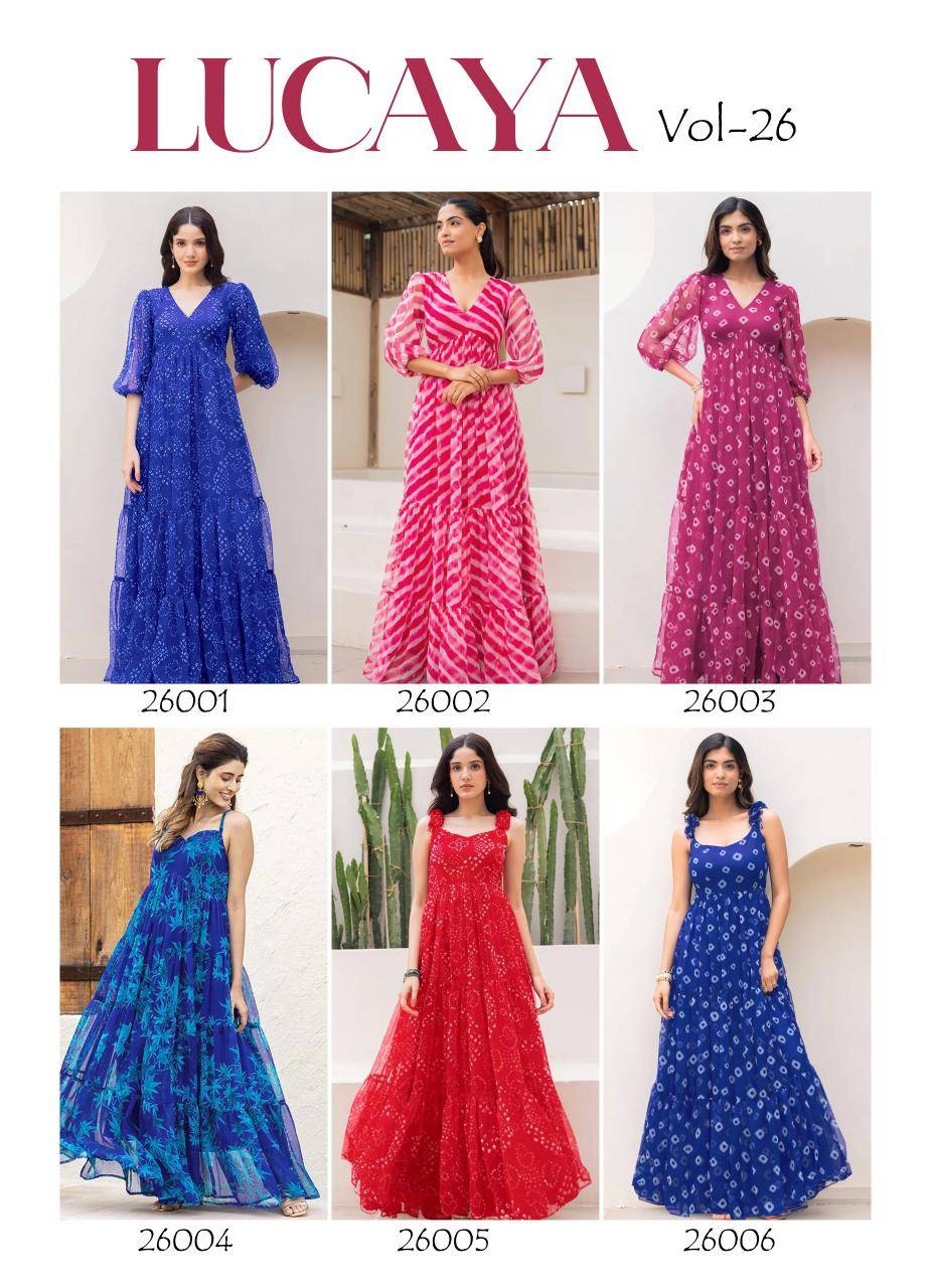 Universal lucaya vol 26 Designer kurti suppliers in Surat
