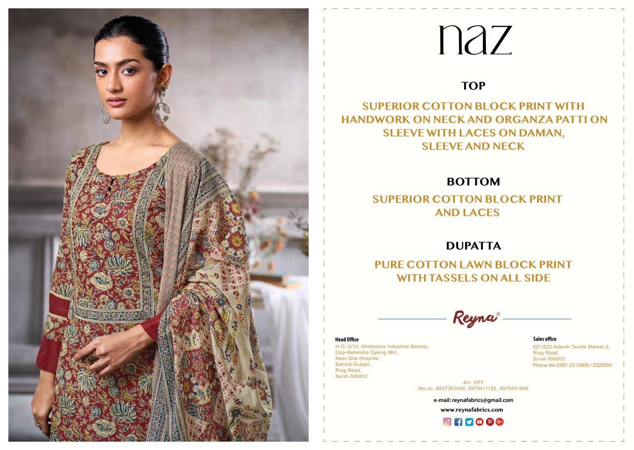Reyna naz Dress material combo offers online