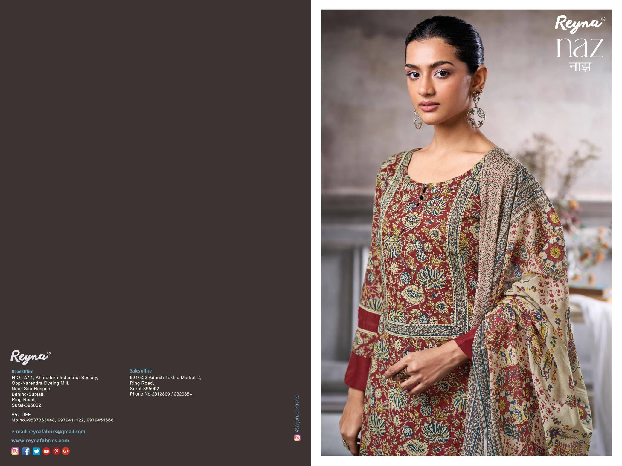 Reyna naz Dress material combo offers online