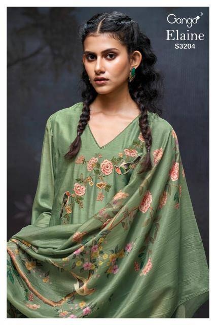 Ganga elaine 3204 Dress material wholesale in Surat