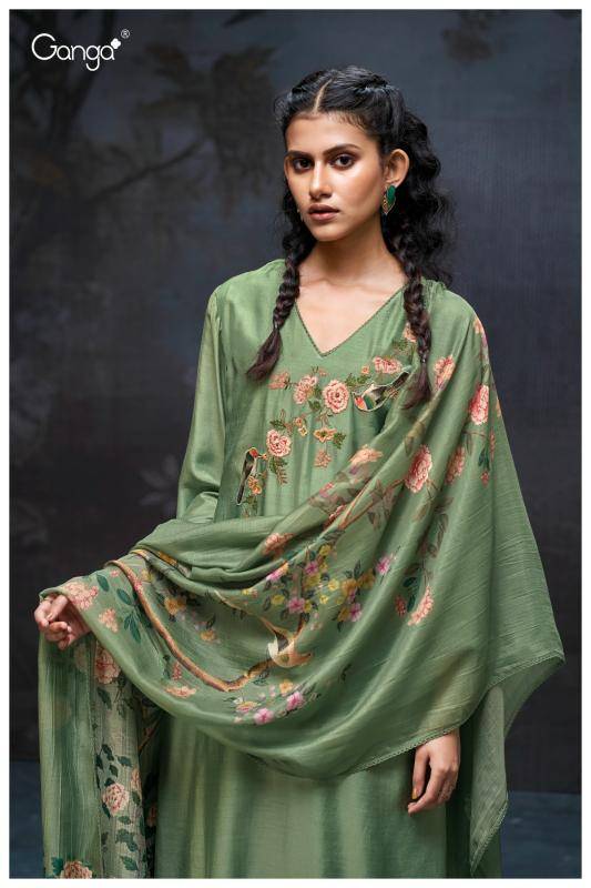 Ganga elaine 3204 Dress material wholesale in Surat