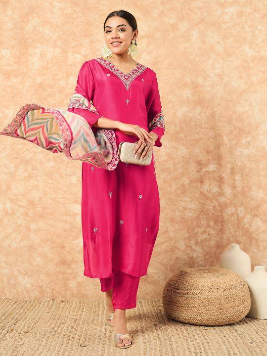 Bitto NK647 v neck gajri viscose Best kurti collection in Surat