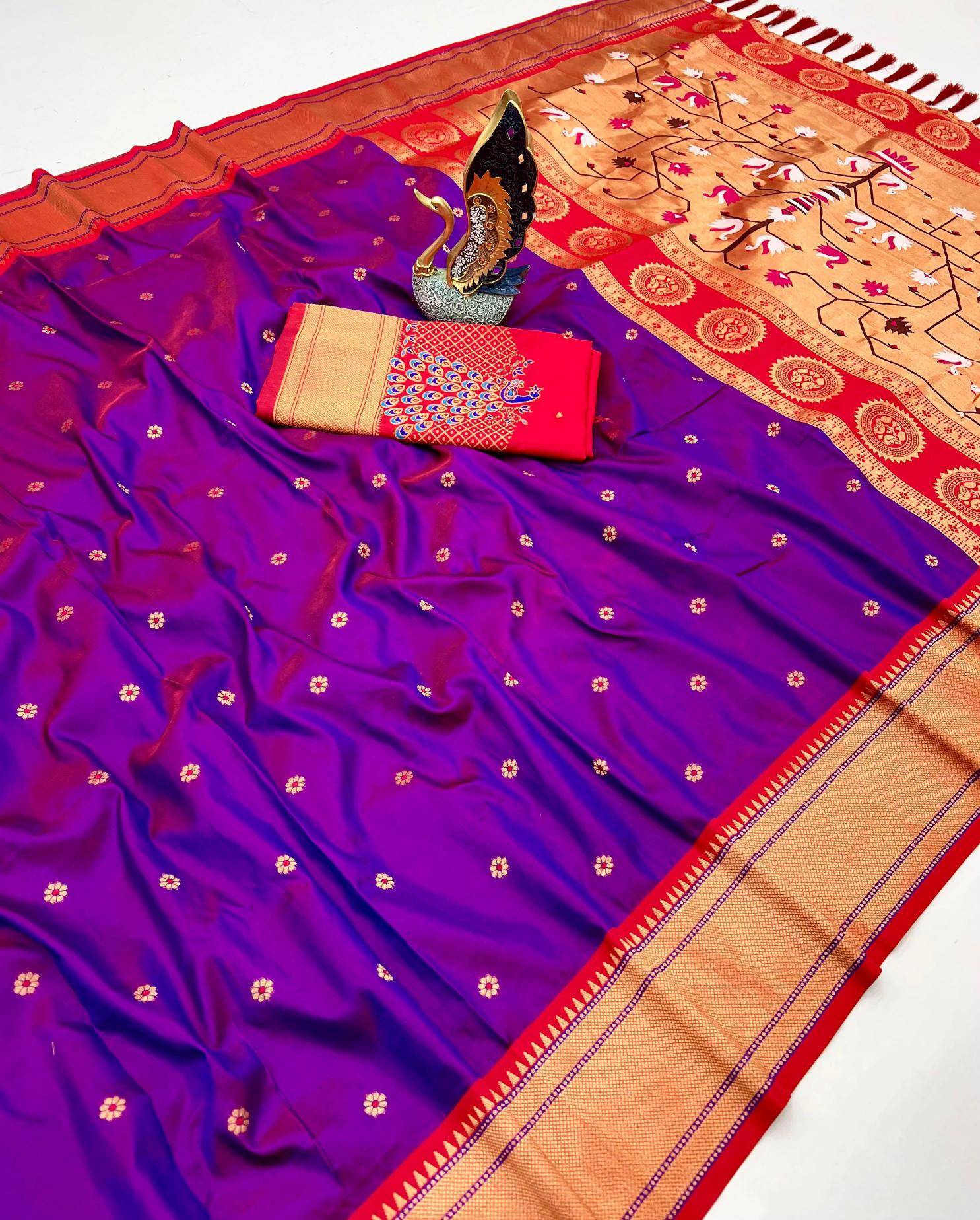 Onam festival special hansraj paithani silk Designer sarees on sale