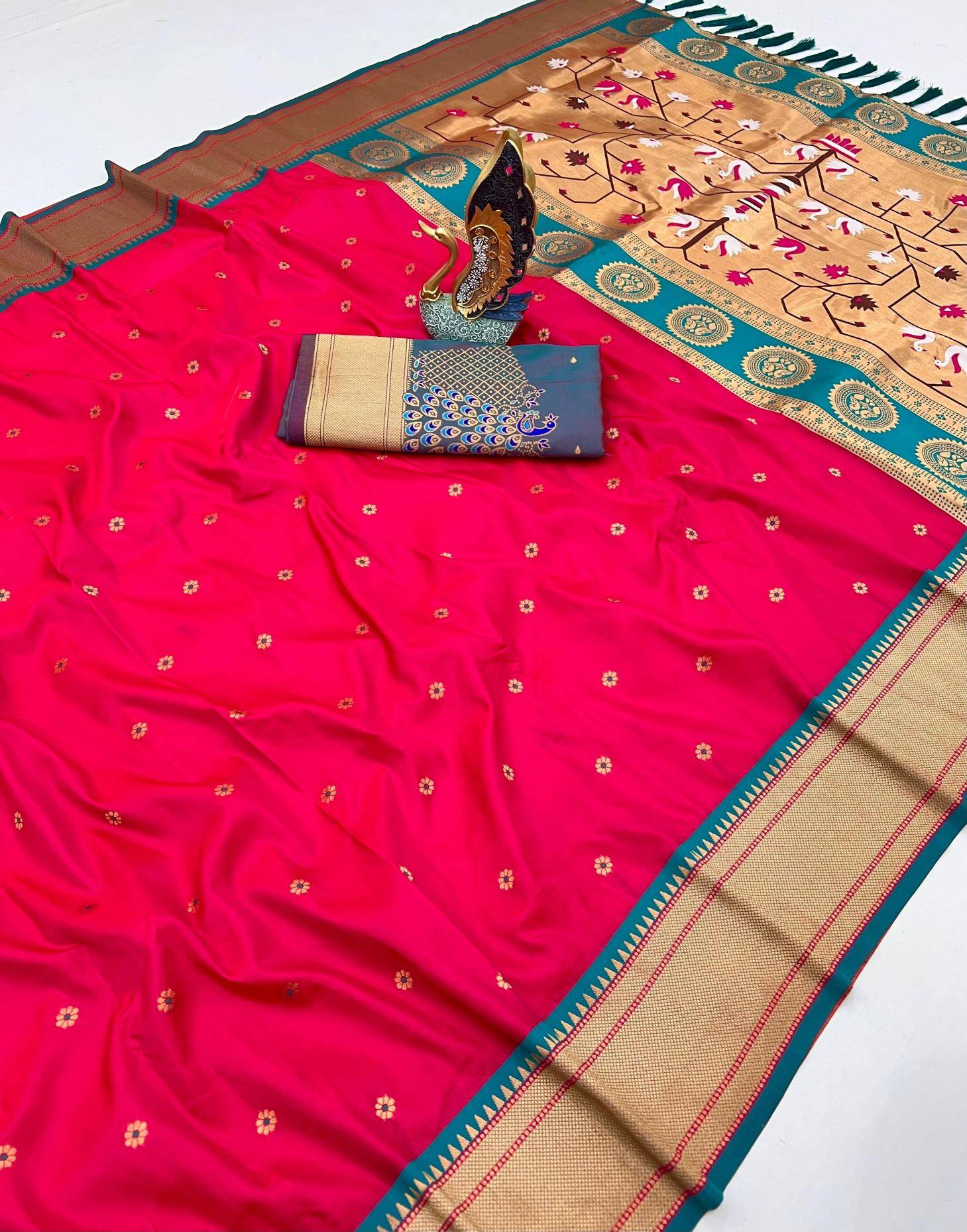 Onam festival special hansraj paithani silk Designer sarees on sale