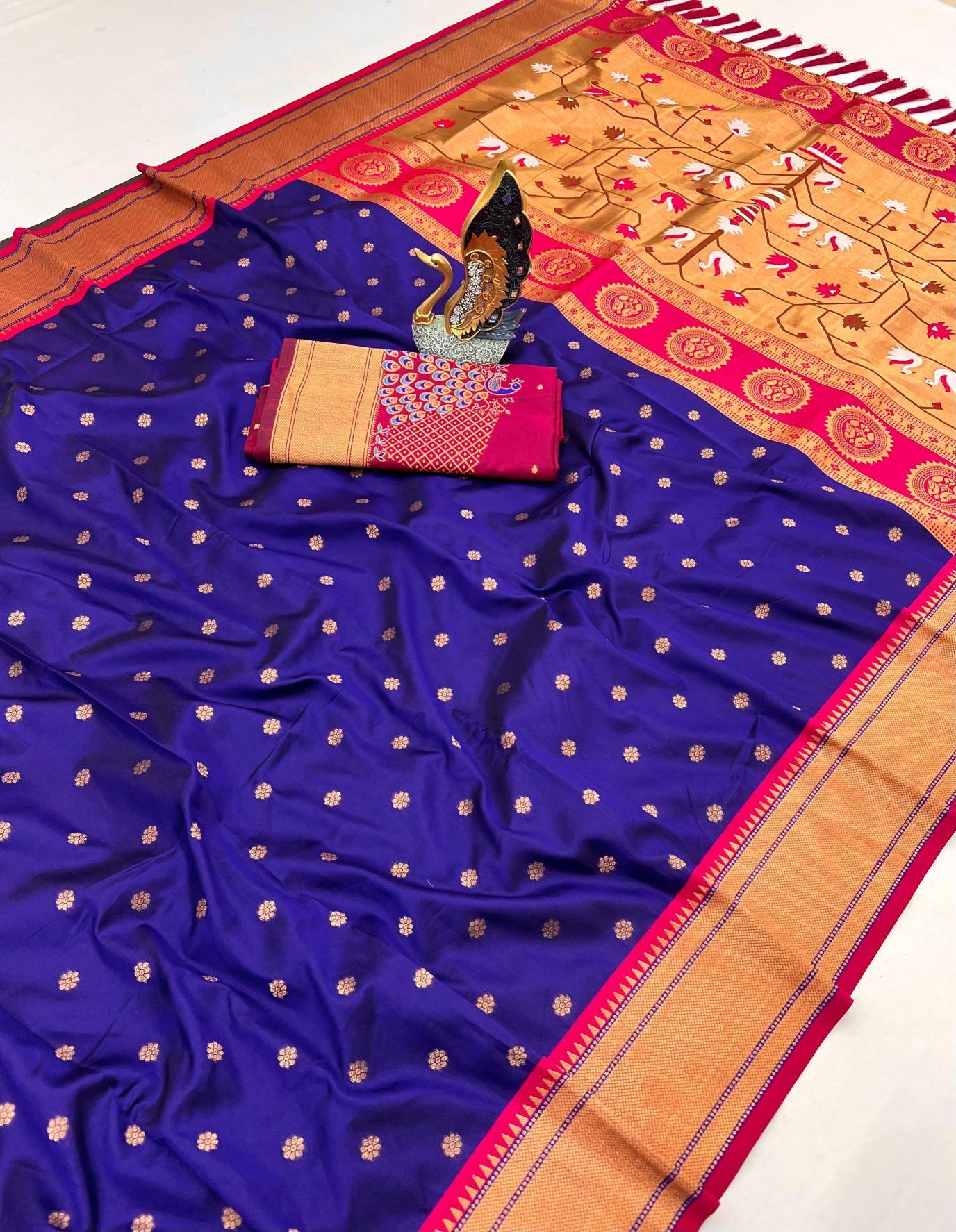 Onam festival special hansraj paithani silk Designer sarees on sale