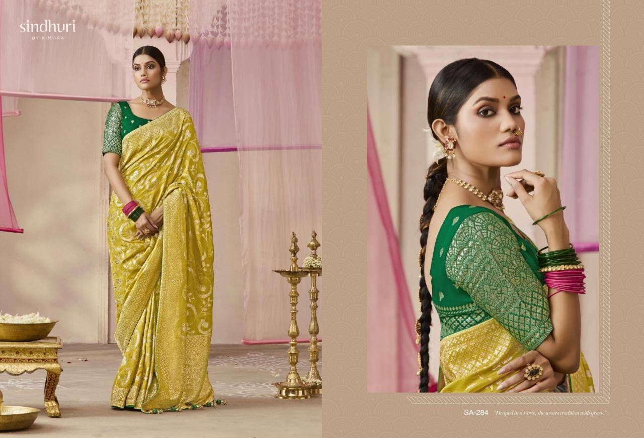 Kimora premika onam special dola silkSaree suppliers in Ahmedabad