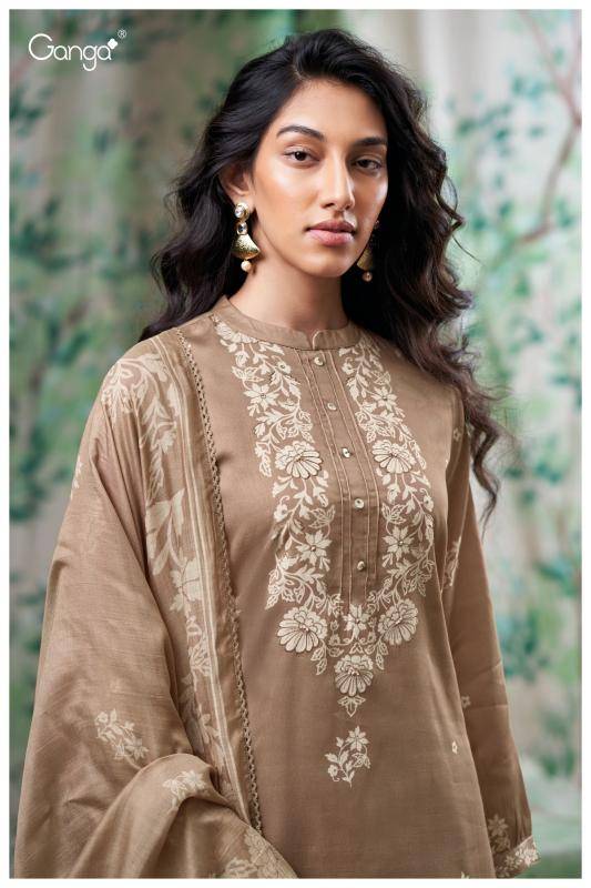 Ganga giselle 3705 Wholesale dress material dealers in Mumbai