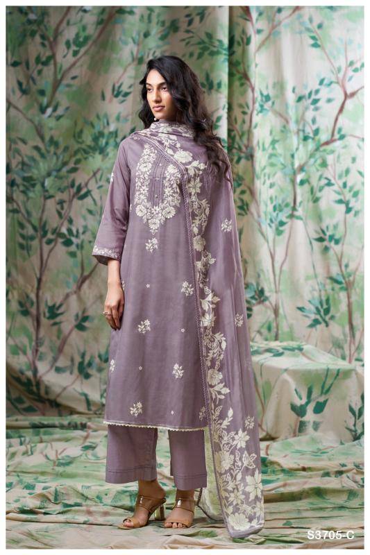 Ganga giselle 3705 Wholesale dress material dealers in Mumbai