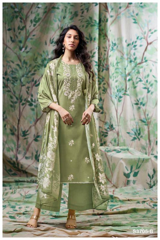 Ganga giselle 3705 Wholesale dress material dealers in Mumbai