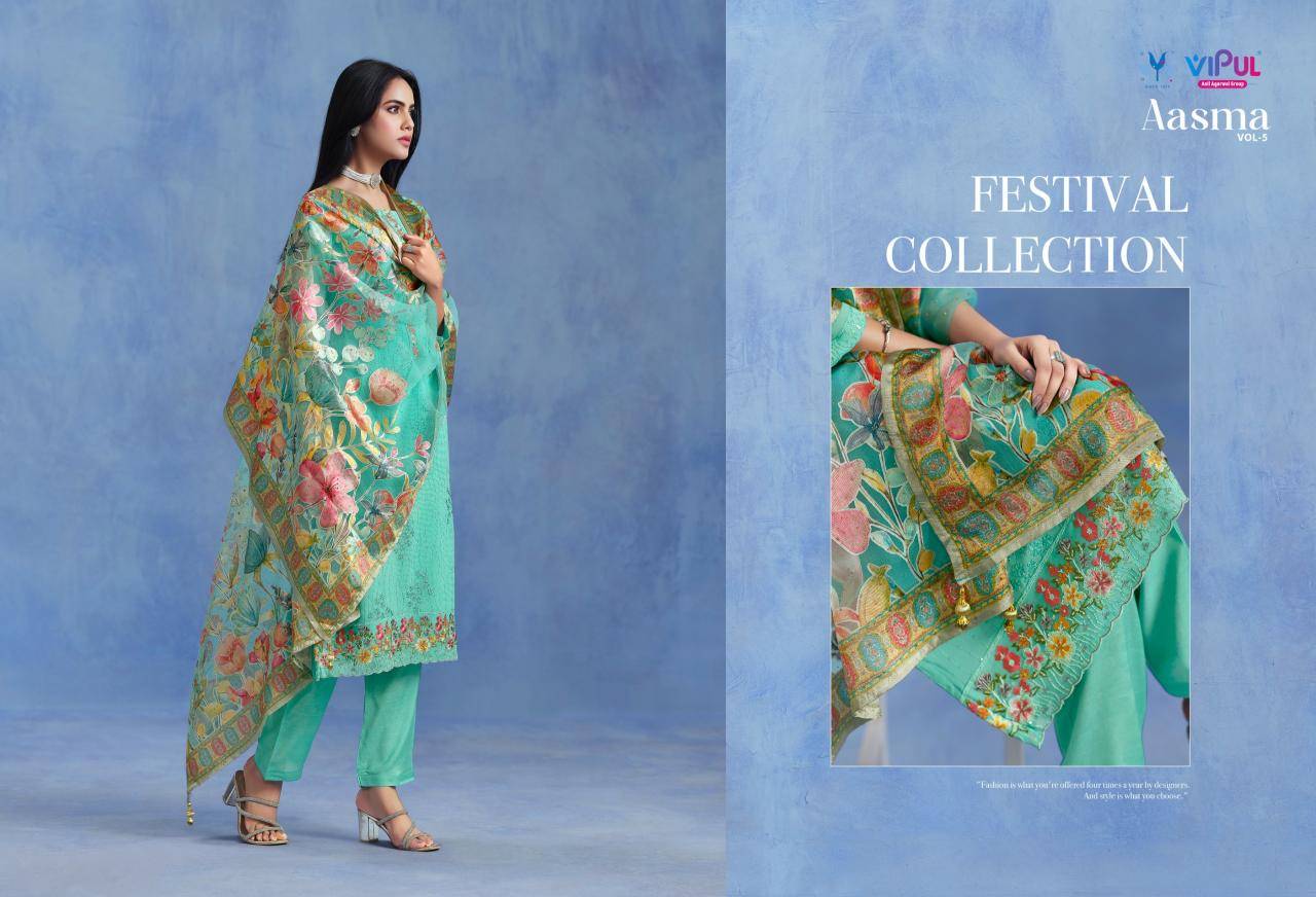 Vipul aasma vol 5 Dress material online shopping in Mumbai