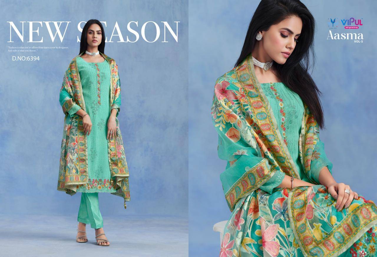 Vipul aasma vol 5 Dress material online shopping in Mumbai
