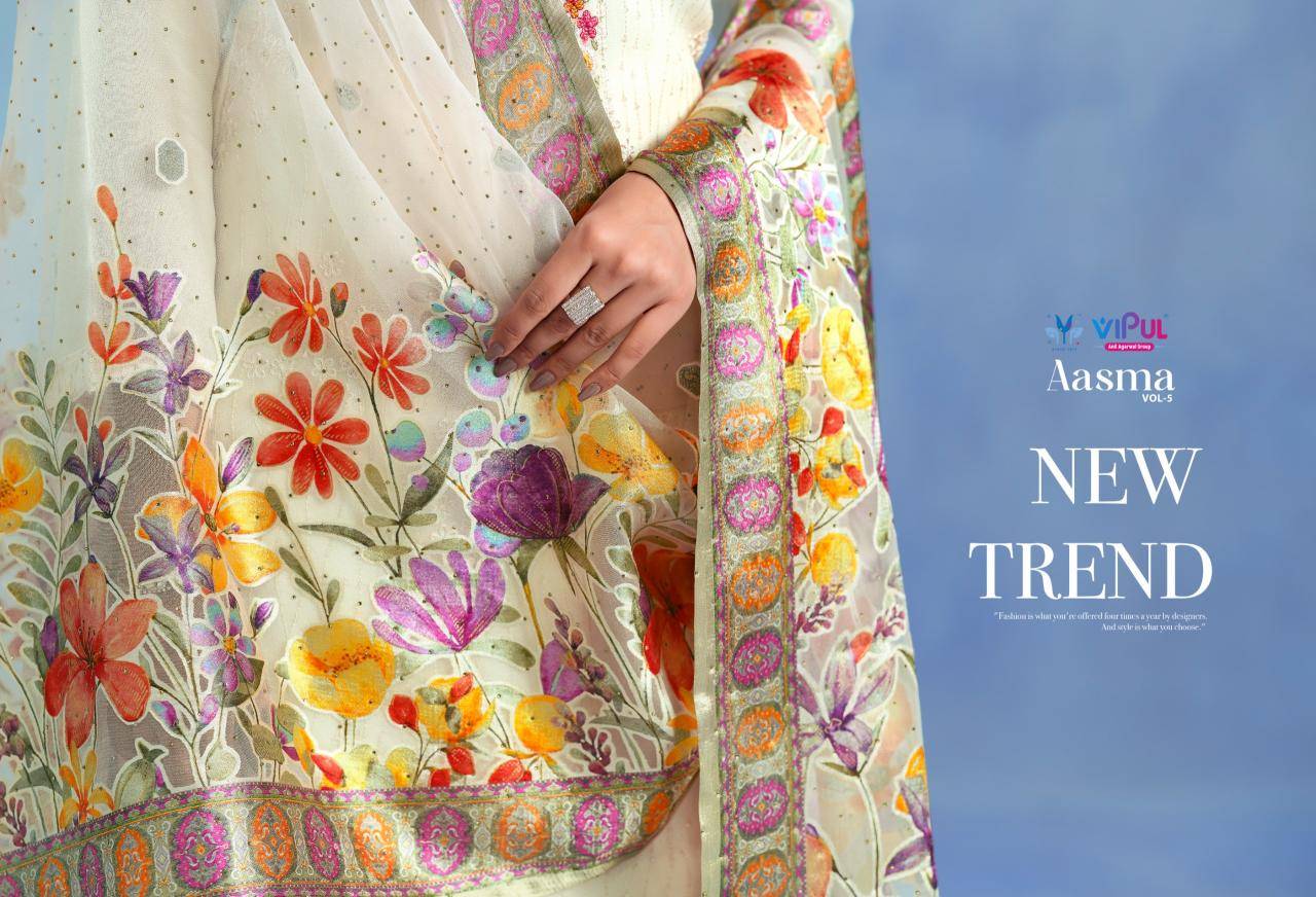 Vipul aasma vol 5 Dress material online shopping in Mumbai
