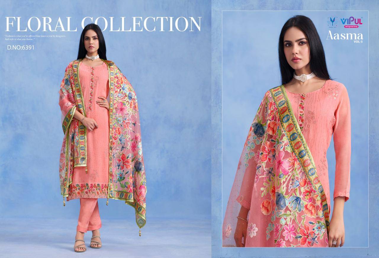 Vipul aasma vol 5 Dress material online shopping in Mumbai
