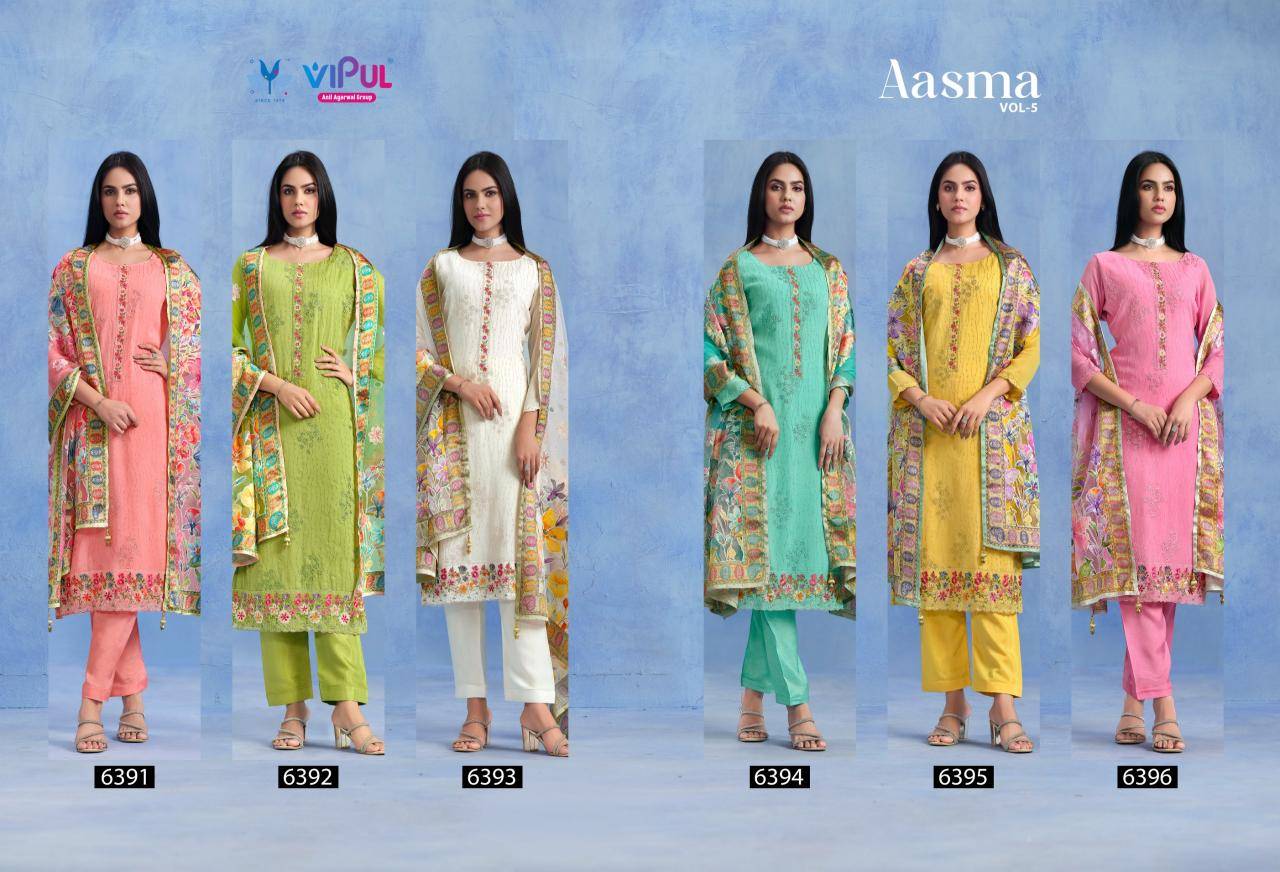 Vipul aasma vol 5 Dress material online shopping in Mumbai