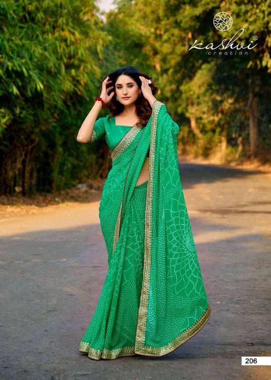 Shorya mono georgette with lace work Saree suppliers in Mumbai