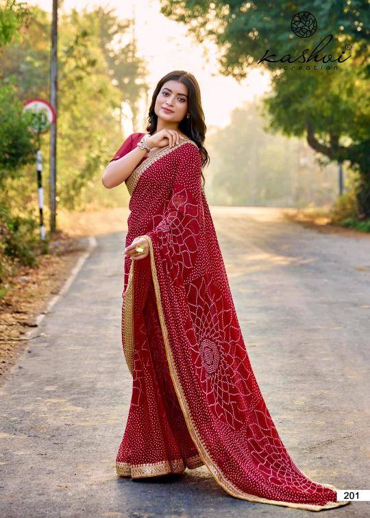 Shorya mono georgette with lace work Saree suppliers in Mumbai
