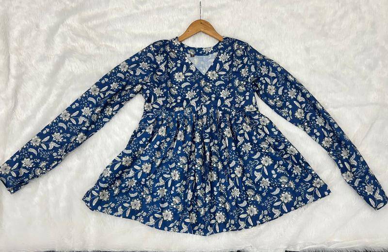 Shorya long sleeve printed office wear Kurti suppliers in Gujarat