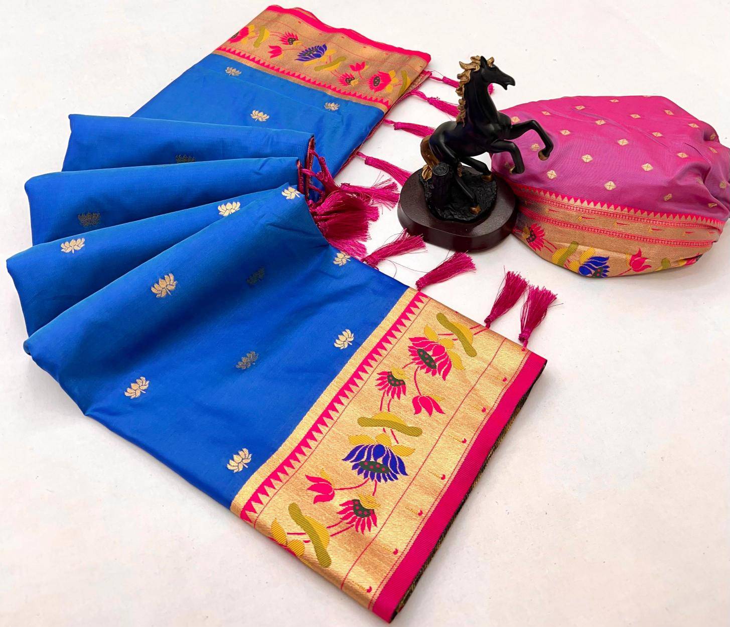 Malhar premium lotus Saree material wholesale in Bangalore