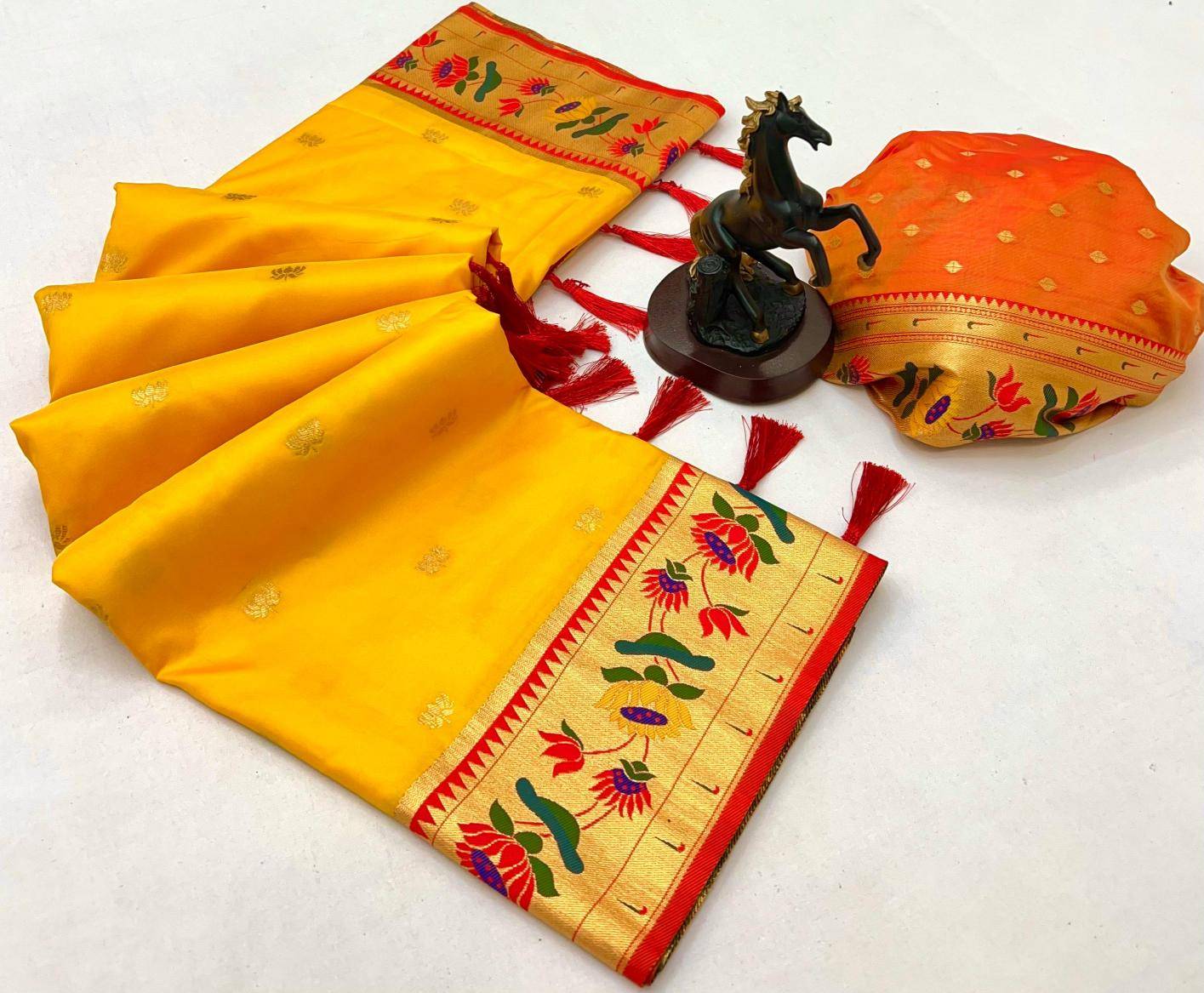 Malhar premium lotus Saree material wholesale in Bangalore