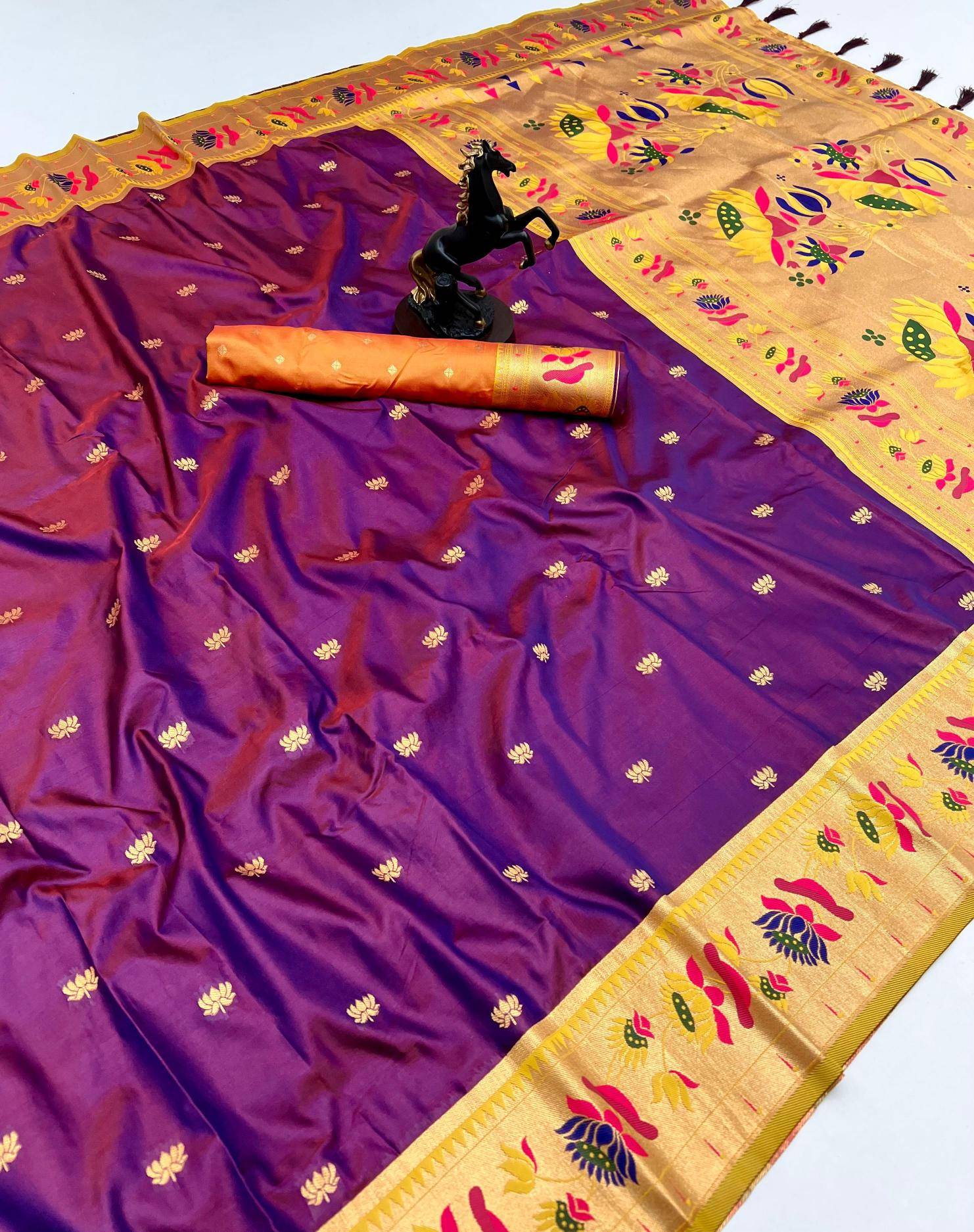 Malhar premium lotus Saree material wholesale in Bangalore