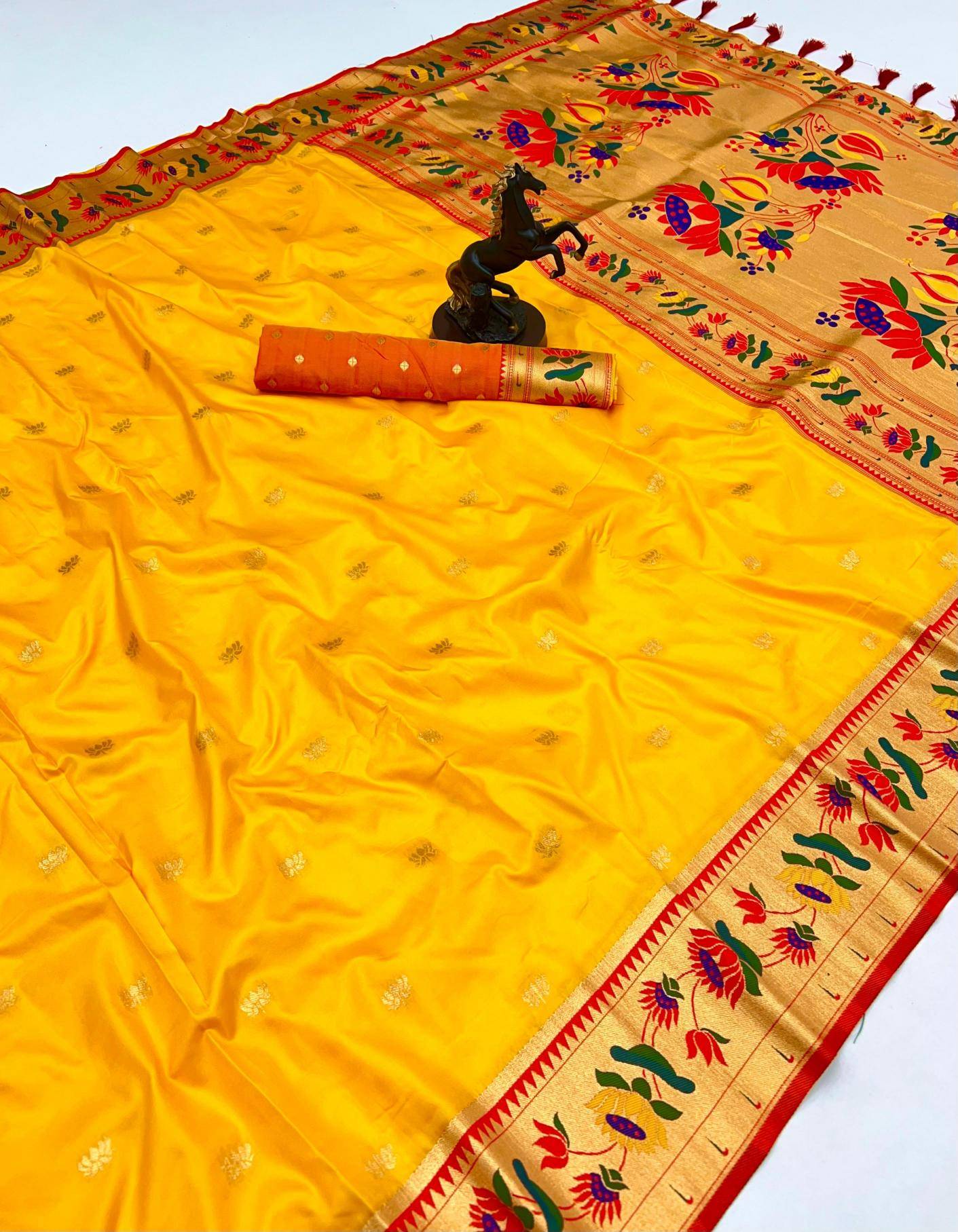 Malhar premium lotus Saree material wholesale in Bangalore