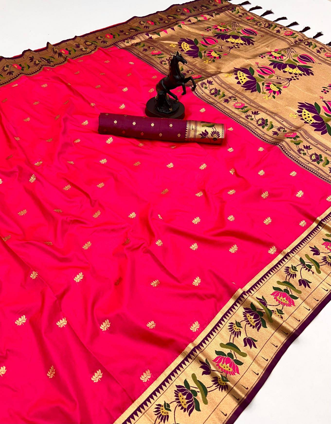 Malhar premium lotus Saree material wholesale in Bangalore
