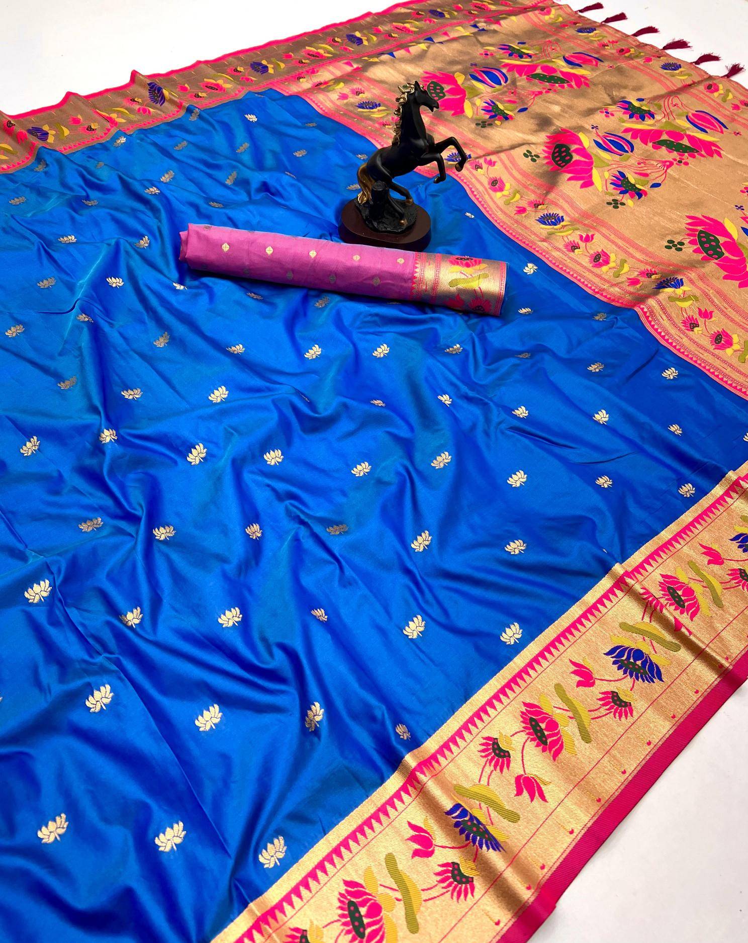 Malhar premium lotus Saree material wholesale in Bangalore
