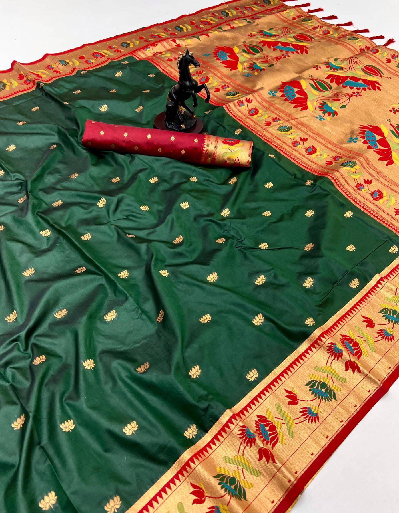 Malhar premium lotus Saree material wholesale in Bangalore