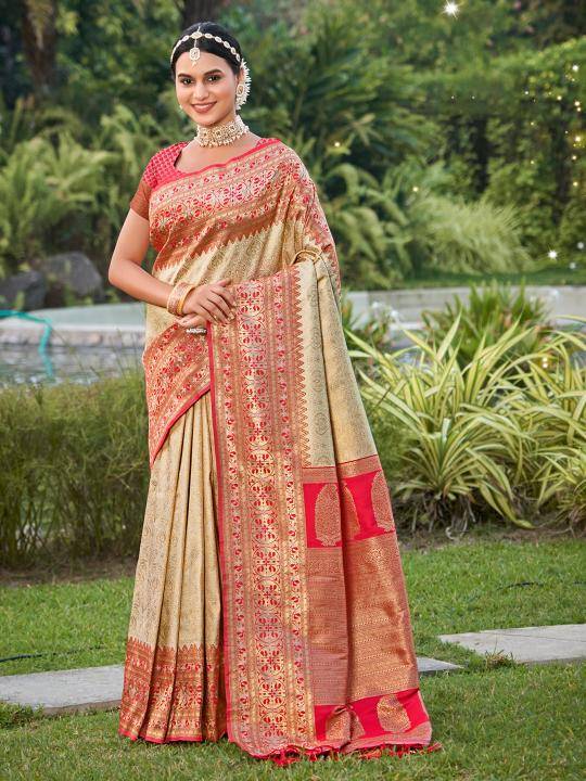 ASTITA GAURI BANARASI SILK Wholesale Saree in ahmedabad 