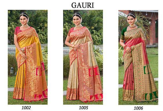 ASTITA GAURI BANARASI SILK Wholesale Saree in ahmedabad 