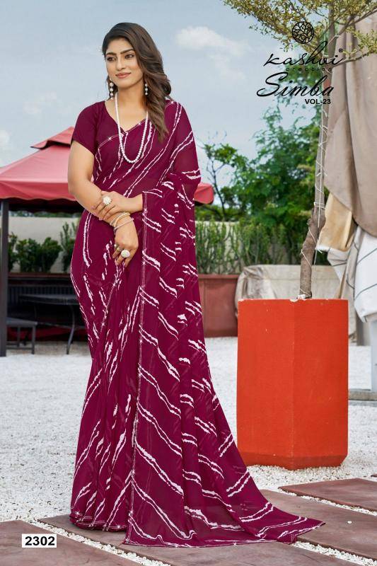 Kashvi creation simba vol 23 Ladies saree wholesale market in Mumbai