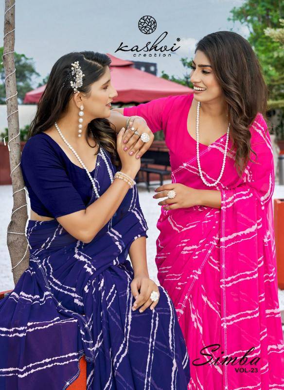 Kashvi creation simba vol 23 Ladies saree wholesale market in Mumbai